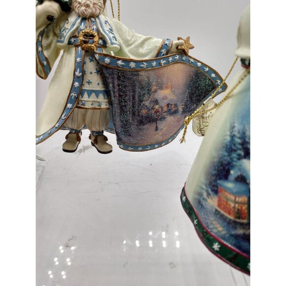 Thomas Kinkade Old World Santa Ornament Sets #1 & #2- Ashton-Drake Galleries - Picture 12 of 13